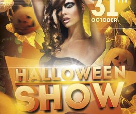 Halloween Show Flyer PSD Template