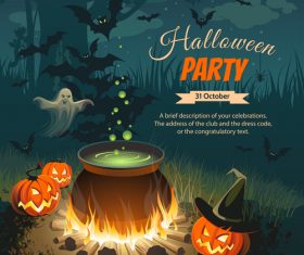 Halloween party vector