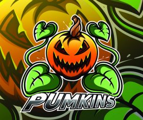 Halloween pumkins vector