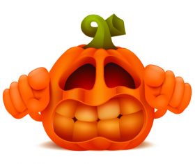 Halloween pumpkin shape vector