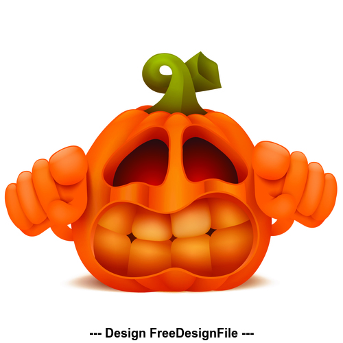 Halloween pumpkin shape vector