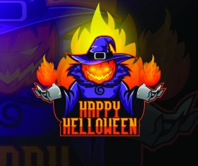 Halloween wizard vector