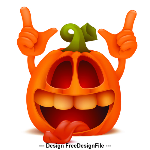 Happy halloween pumpkin vector