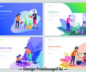 Home gardening vector