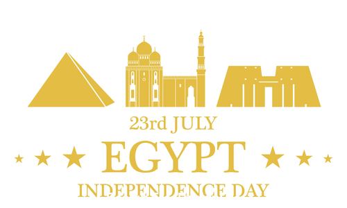 Independence Day Egypt vector