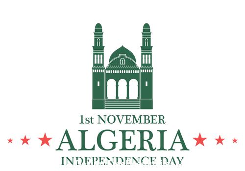 Independence day Algeria vector