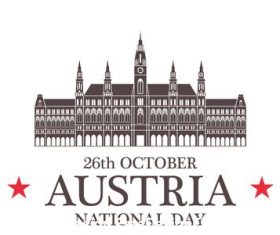 Independence day Austria vector