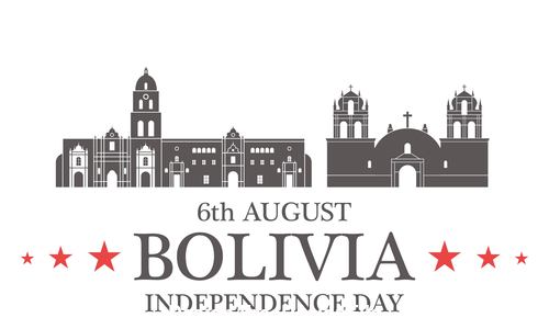Independence day Bolivia vector