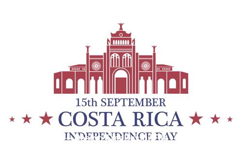 Independence day Costa Rica vector
