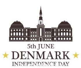 Independence day Denmark vector