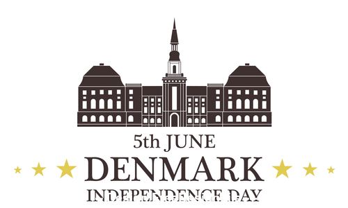 Independence day Denmark vector