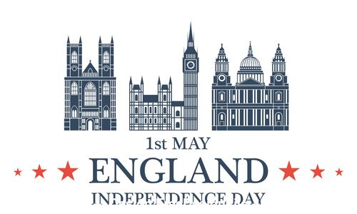 Independence day England vector