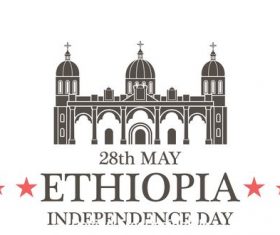 Independence day Ethiopia vector