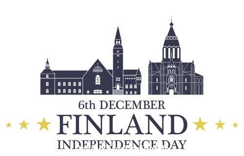 Independence day Finland vector