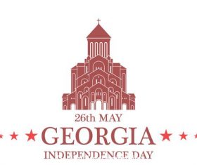 Independence day Georgia vector