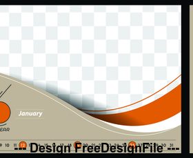 Interesting 2020 calendar vector