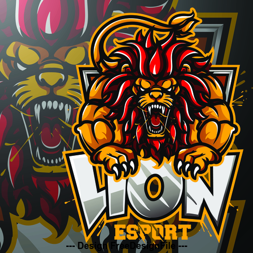 Lion logo vector design free download