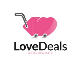 Love deals logo vector