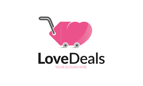 Love deals logo vector