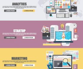 Marketing banner vector