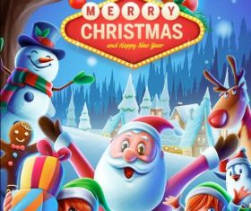 Merry christmas vector