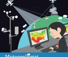 Meteorologist vector