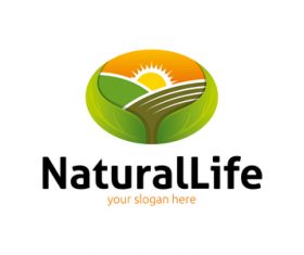 Natural life logo vector