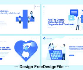 Pediatrician for a healthy childhood vector