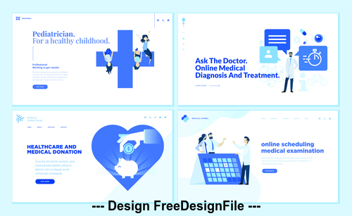 Pediatrician for a healthy childhood vector