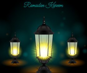 Ramadan Kareem Lights vector
