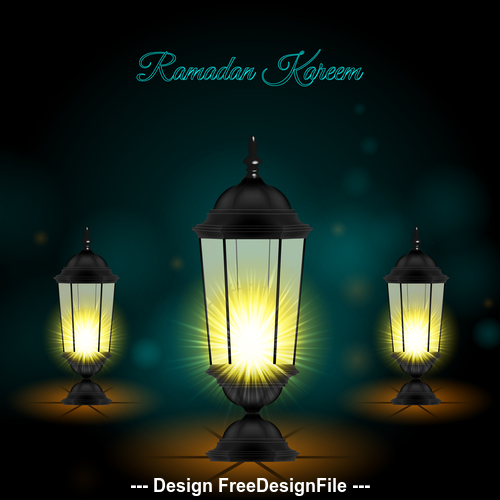 Ramadan Kareem Lights vector