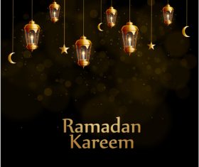 Ramadan Kareem background decoration vector
