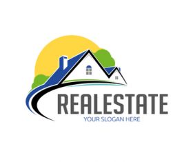 Real estate logo vector