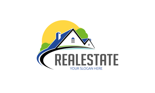 Real estate logo vector