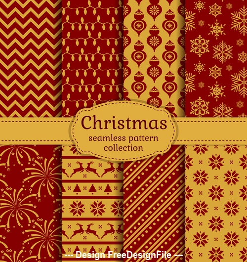 Seamless christmas pattern vector