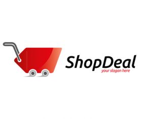 Shop deal logo vector