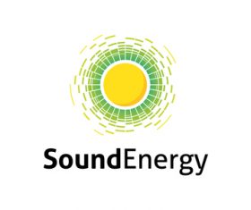 Sound energy logo vector