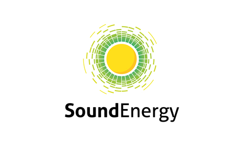 Sound energy logo vector