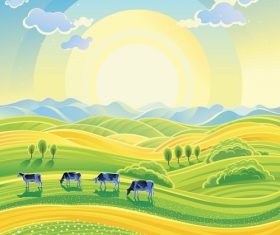 Summer ranch vector
