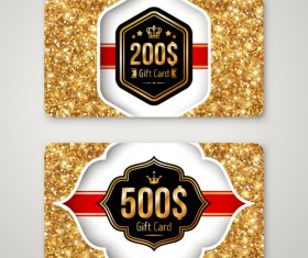 VIP gift card vector
