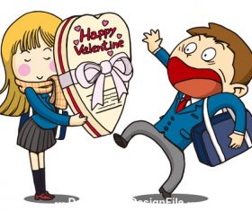 Valentines day surprise vector
