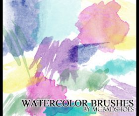 Watercolor grunge Photoshop Brushes