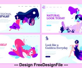 Woman vector concept illustration