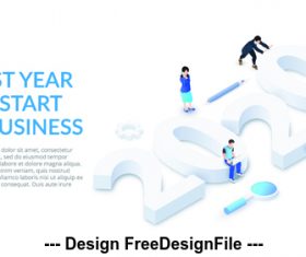2020 new year business concept illustration vector
