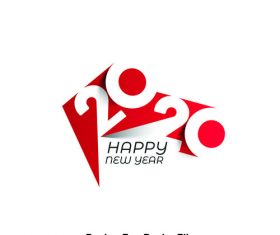 Abstract 2020 new year background vector