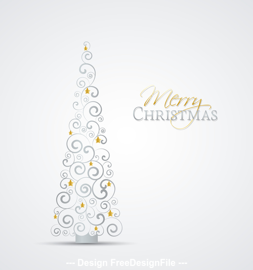 Abstract christmas tree illustration vector