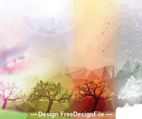 Abstract sky and natural scenery view vector