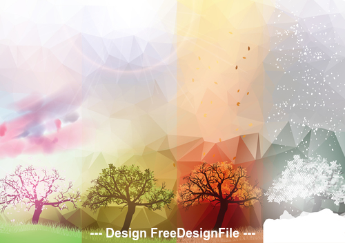 Abstract sky and natural scenery view vector