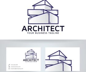 Architecture company logo vector