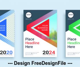 Arrow icon poster cover design template vector